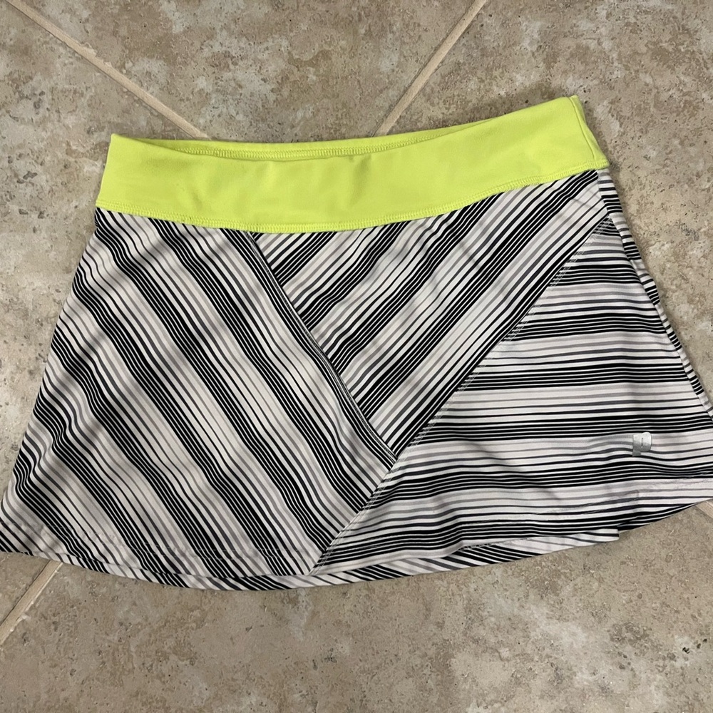 Striped tennis skirt